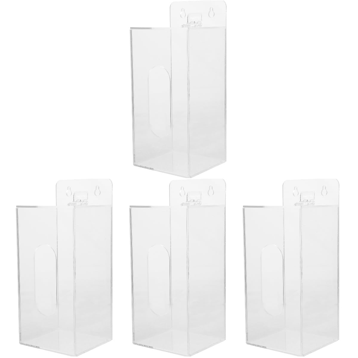 PartyKindom 4piezas Dispenser De Acrílico Para y Guantes Soporte De Pared Transparente Para Almacenamiento De Equipos De Protección Individual y