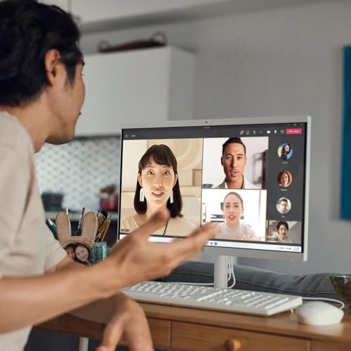Image of HP 22 inch FHD All-in-One Desktop Computer | Intel Dual-Core CPU | 16GB DDR4 RAM, 512GB PCIe SSD | WiFi 6, Bluetooth 5.3, RJ45 | Anti-Glare | Intel UHD Graphics | USB-C 5Gbps Port | Wired KB & Mouse