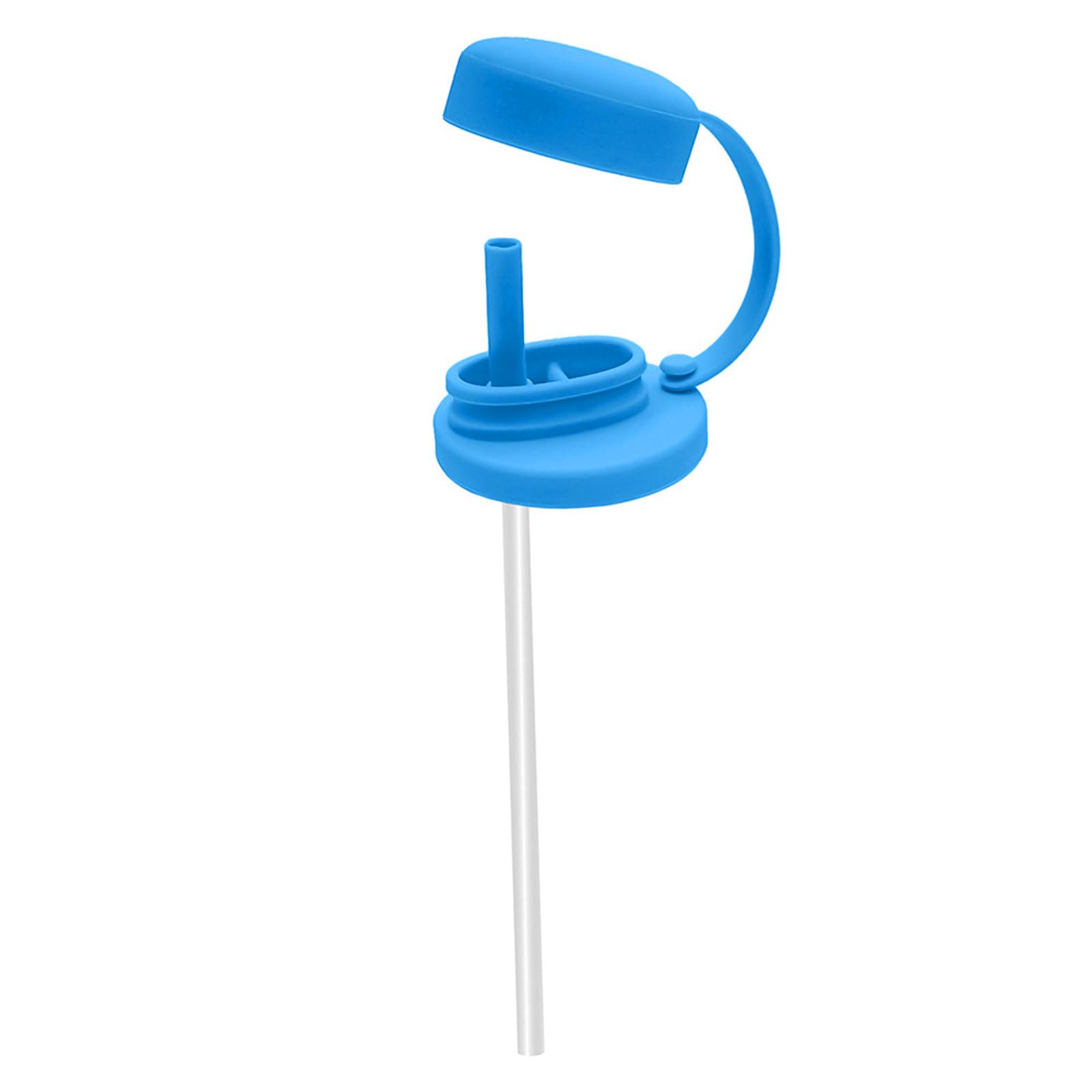 Xjdzineq Flexible Silicone Can Seal Leakproof Cover Dishwasher Safe Nonslip Grip Lid with Straw for Beverage Proof Beverage Seal Lid