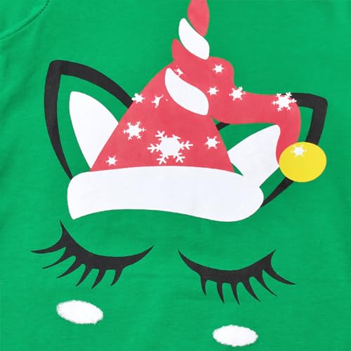 Jxstar Matching Girls & Dolls Pj Set Christmas Pajamas 18 inch Doll Cotton Sleepwear4