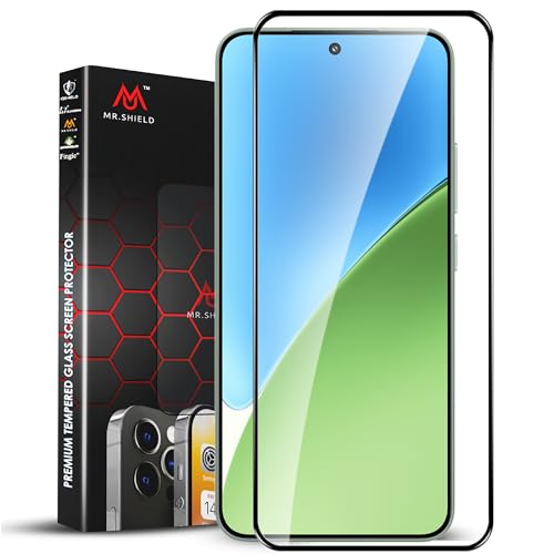 Image of Mr.Shield Top-Notch HD+ Tempered Glass Screen Protector Guard for Xiaomi 14 and 15 (6.36 Inch), 9H Hardness, Military Grade Protection, Easy Installation kit