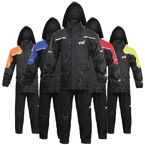 HWK Motorcycle Rain Suit for Men and Women...