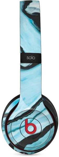 Skinit Decal Audio Skin Compatible with Beats Solo 3 Wireless - Aqua Blue Marble Ink Design