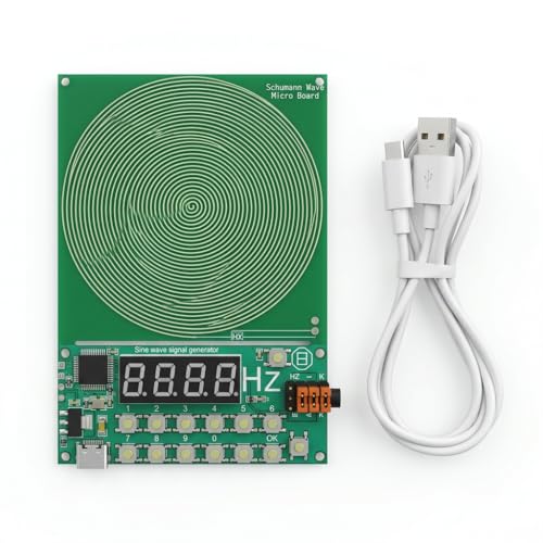 Snugloo Générateur de Fréquence Schumann 7,83 Hz avec Port USB, Réglable de 0,01Hz à 100000Hz, Générateur d’Impulsions pour l’Harmonie, Relaxation et Sommeil...