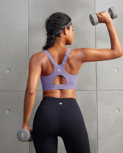 Image of RUNNING GIRL High Impact Sports Bras for Women, High Support Running Adjustable Workout Sports Bras with Sewn in Pads
