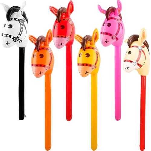 Bâtons gonflables chevaux multicolores style 3 géants 101cm résistants