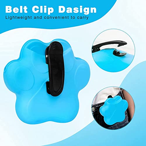 2 pçs bolsa de petisco para cães de silicone portátil multiuso bolsa de petisco para cães com clipe