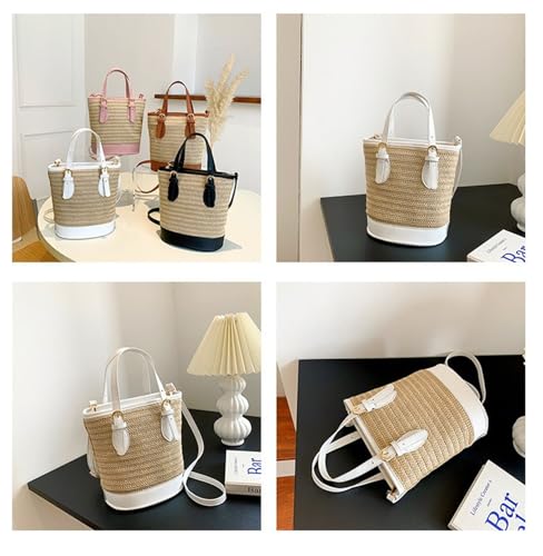 Bolso Bandolera de Paja para Mujer miniatura 4