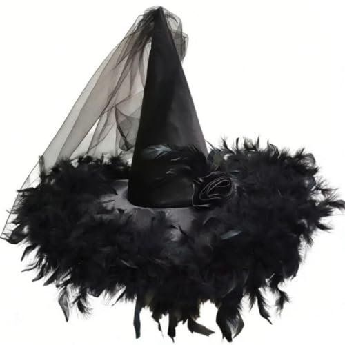 Halloween Witch Hats For Women Lolita Magic Wizard Hat For Adult Costume - image 2