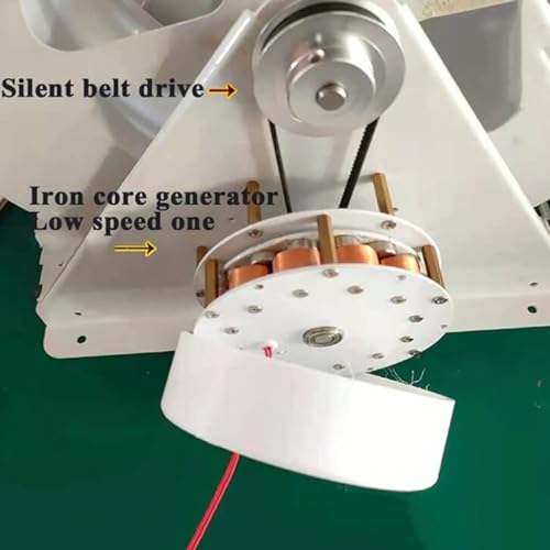 Generatore a turbina idraulica, Generazione di energia idroelettrica a Bassa velocità, Ruota idraulica per Esterni per energia rinnovabile, 100 W,100w