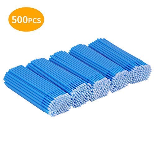 Cuttte 500 PCS Disposable Micro Applicators Brushes Latisse Applicator for Eyelashes Extensions