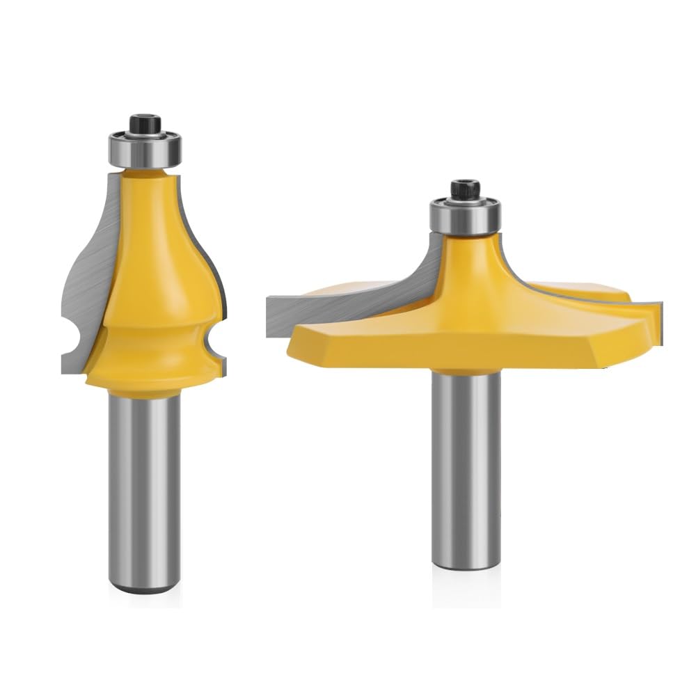 Fresa Para Madera, Cortadores Para Carpintería, Reposabrazos, Barandilla, Juego De Brocas, 2 Uds.,12mm