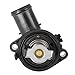 X AUTOHAUX Coolant Thermostat Housing for Dodge Grand Caravan for Dodge Journey 2011-2020 5184570AH Black