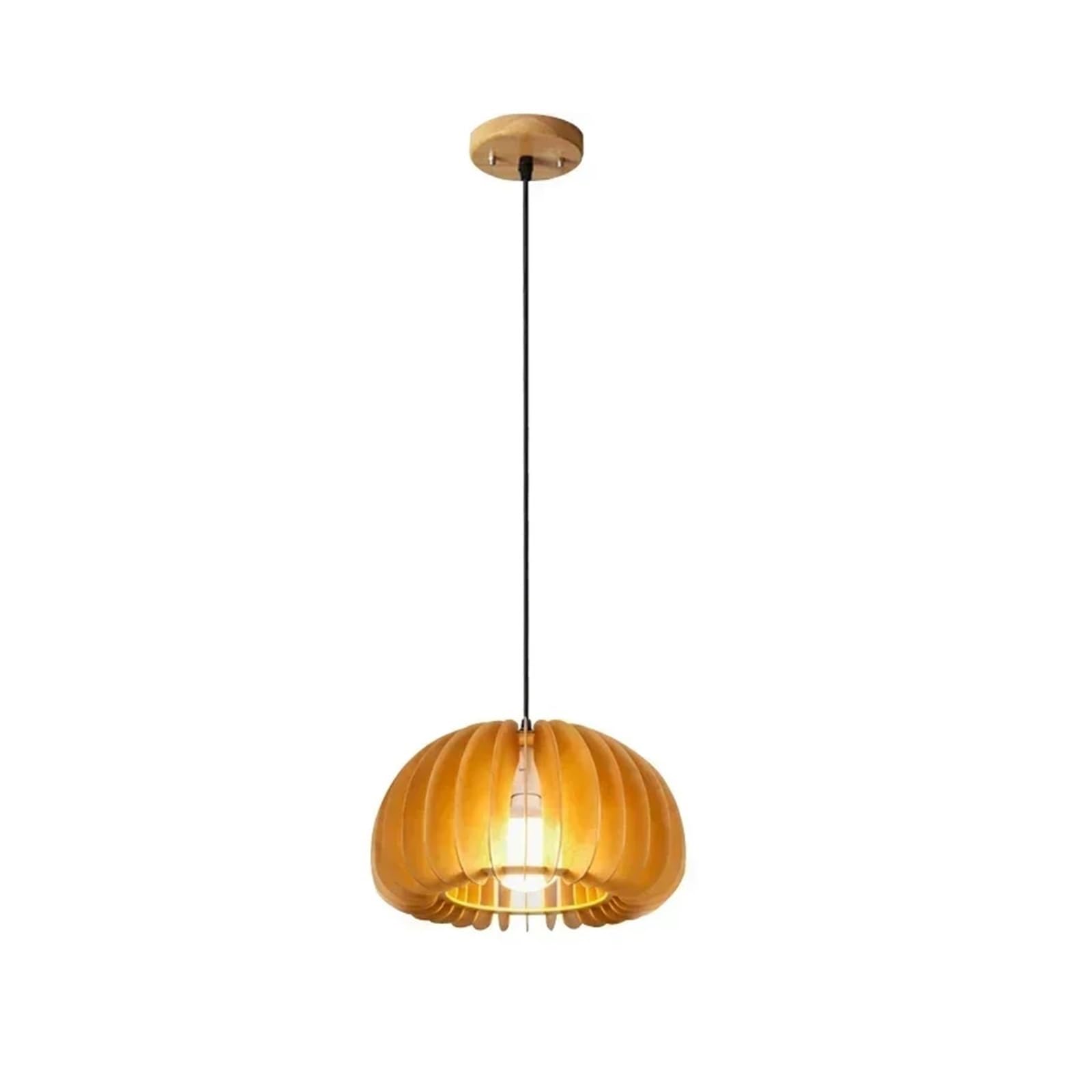 Akdjgfp Dia 18Cm Rattan Lampshade Rattan Pendant Light Kitchen Suspension Home Hanging Lampshade(Dia 18Cm)