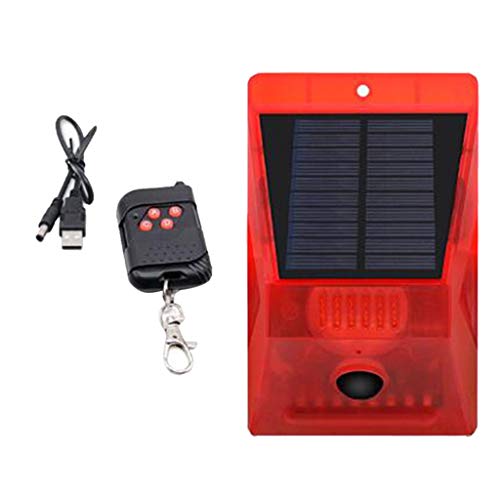 gazechimp Detector De Luz De Alarme Solar, Sensor De Movimento Infravermelho, Lâmpadas De Segurança