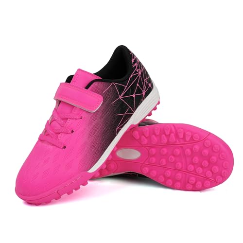 brooman Kids Indoor Soccer Shoes Boys Girls Soccer Cleats Athletic Turf Shoes3