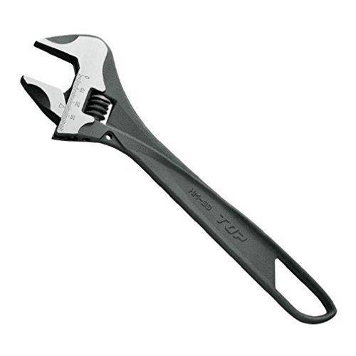 Top Industries TOP Hyper Monkey ZERO HM-38 Rattle-Free Wide Monkey Wrench, Mouth Opening, 0.00 - 1.5 inches (0 - 38 mm), No Backlash, Warm, With Scale (Tsubamesanjo, Made in Japan)