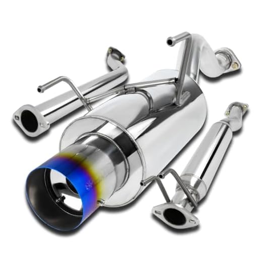 Spec-D Tuning Jdm 4" Tip Catback System Compatible with Acura RSX Type-S 2.0L Dc5 2002-2006