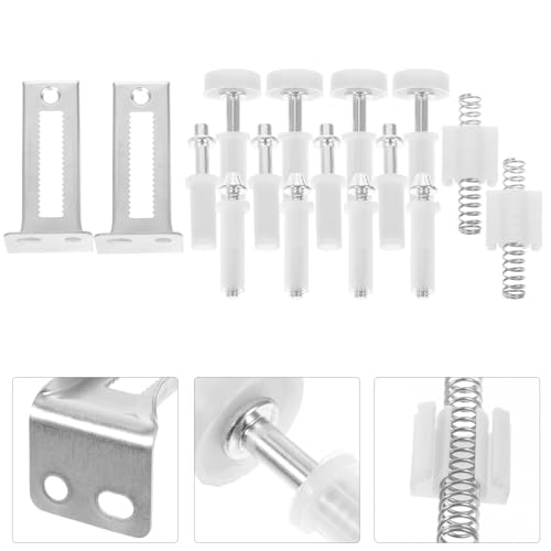 Kit de Herrajes para Puertas Plegables de Clóset con pivotes superiores y rodillos de acero inoxidable resistentes para estabilidad y operación suave miniatura 7