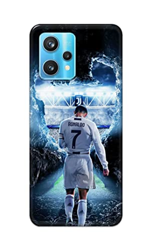 Image of Printed Hard Back Cover Case for Realme 9 Pro Plus 5G | Realme 9 Pro+ 5G Back Cover (Footbal Legend) -702