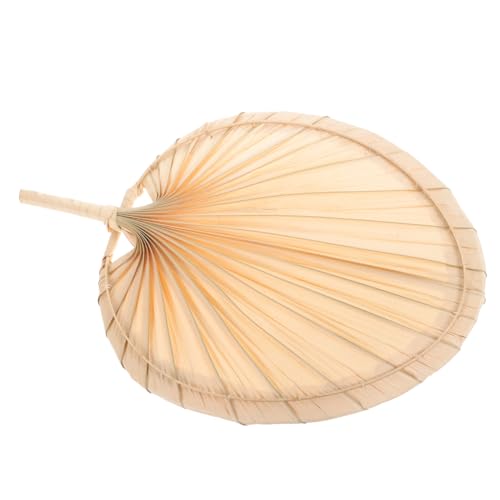 IMIKEYA Abanico Portátil Palma Natural Mano Ventilador Artesanal para Verano Boda Fiesta y Decoración Vintage Elegante
