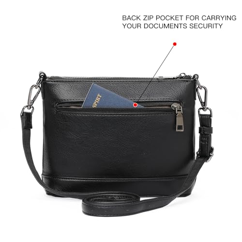 GOIACII Crossbody Bags for Women Small Phone Purse Shoulder Handbags Vegan Leather with Tassel Zipper Pocket4