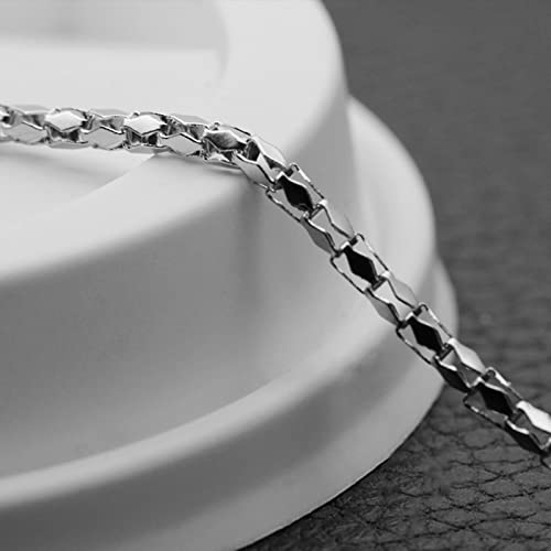 Cadena de acero inoxidable para hombre un collar resistente de eslabones clásicos 4