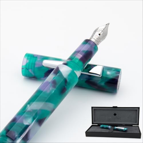 Stylo plume Monteverde USA MVP Green Abstracts avec plume flexible Omniflex