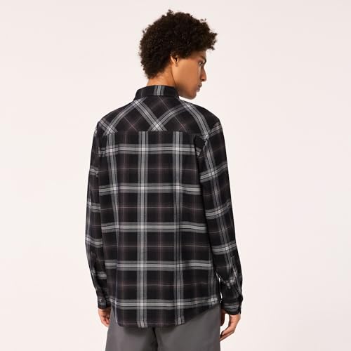 Image of Oakley Men's Team Collection Skull Flannel Shirt