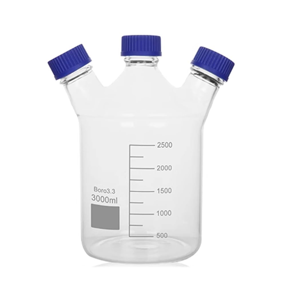 Laborgeräte und -ausrüstung Labor Drei Lagerung Flasche 3-Hals Glas Mobile Phase Kolben Mit GL45 Seite Hals(1000ML)