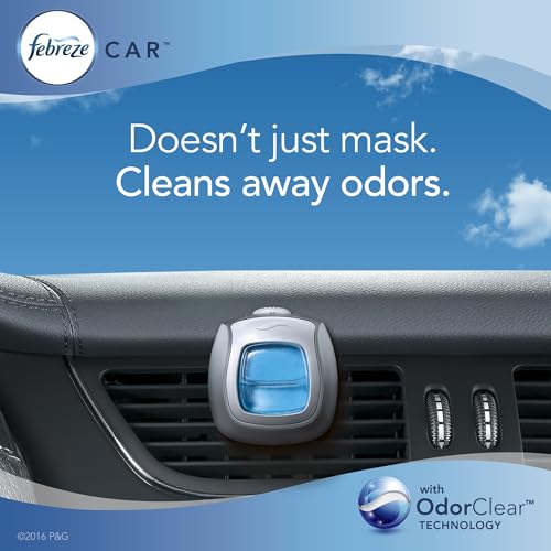 Image of Febreze Gain Island Fresh Scent Car Air Freshener 0.06 oz Liquid 2 pk