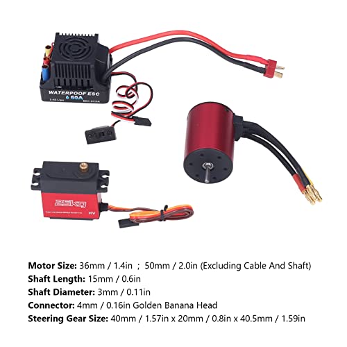 Motore brushless 5200KV, kit ESC motore brushless