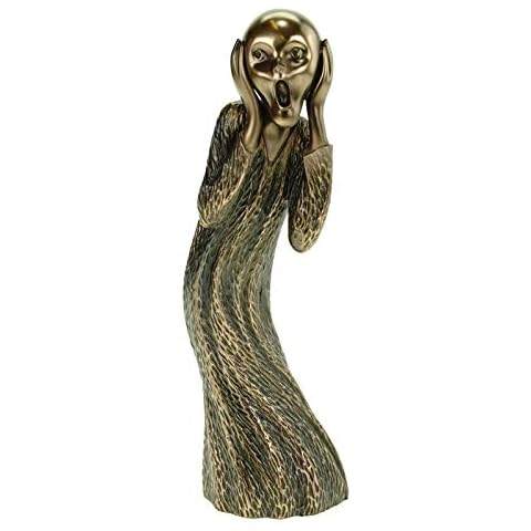 Veronese Figur Der Schrei nach Edvard Munch 20 cm Skulptur bronziert handbemalt Cover
