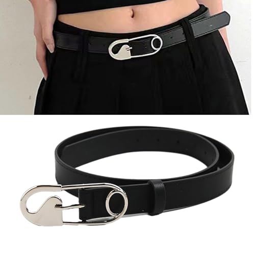 Adult Waist Belt With Adjustable Pin Buckle Adult Personality PU Waist Belts For Women Coat Dress Decors2