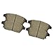 Disc Brake Pad Kit for Chevy Cruze 1.4L/1.8L 2011-2015, Sonic 1.4L/1.8L 2012-2017, Trax 1.4L 2014-2015 – 4pcs Front Black Ceramic Slotted Pads, Left & Right Side