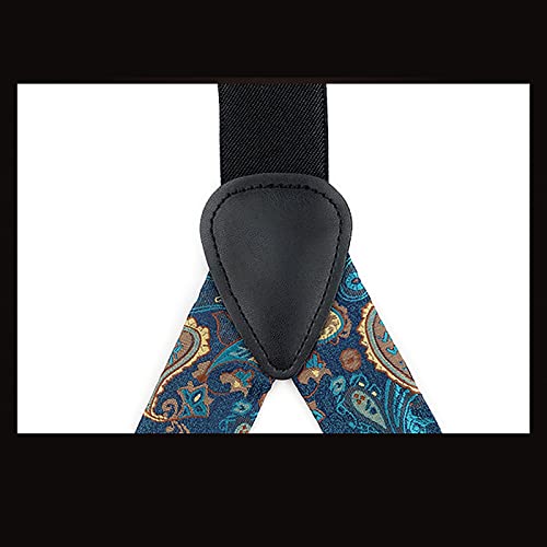 Mens Bretels 47 Inch Y-Back Verstelbare Elastische Smoking Bretels Broek Bretels Salopettes Mens 6 Metalen Clip Mens Zwarte Bretels Diverse patroon - Afbeelding 4