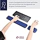 Handballenauflage für Tastatur und Maus – Ergonomische Gelauflage für Handgelenkschutz und Komfort beim Tippen - Ergonomic Wrist Set - Rutschfest, langlebig, stilvoll - Marineblau – Universalgröße