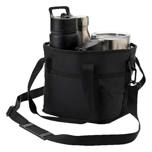 Bolsa para bebidas térmica con compartimento y soporte para botellas portátil