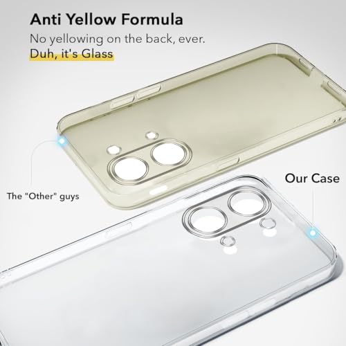 Image of Jkobi Lifetime Anti-Yellow Clear Back Case Cover for Oneplus Nord 3 5G (Sleek Hard Crystal | Shockproof and Camera Protection)