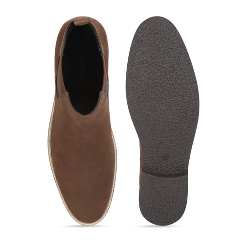Image of YOHO Comfortable Boots For Men | Extra Cushioned Foot Bed And Skin Friendly Ankle Boot With Low Heels | PU Finish Material | Trendy, Stylish & Casual Boots | Winter, Snow & Holiday Outings