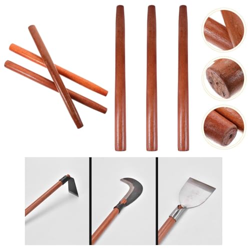 TorSor 3 Pack Claw Hammer Handle Replacement 12 1/2\" 35cm Solid Hard Dense Wood Handles Grip for Sledge Hammer Rubber Mallet Hammer Ball Pein Hammer Chasing Hammer Framing Hammers - Thumbnail 4