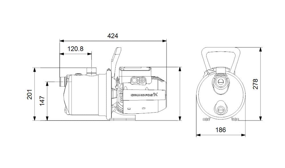 Grundfos JP 4-54 S-BBVP Pompa da giardino/pompa dell'acqua