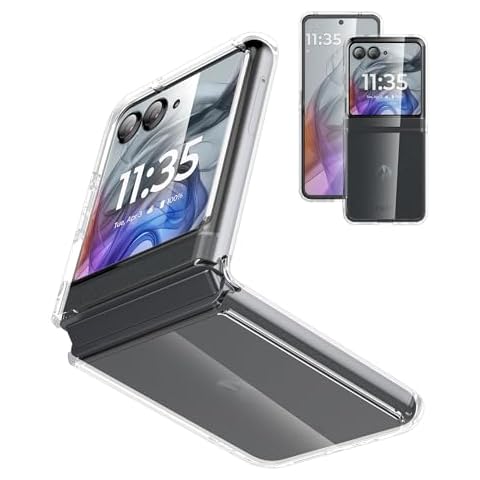 Eastcoo Slim Fit Clear Case for Motorola Razr 2024, [Anti-Yellowing][Military-Grade Protection] Non-Slip Lightweight Full-Body Protective Case Cover for Moto razr 2024,Clear Cover