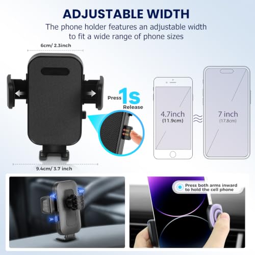 TUYICN Car Phone Holder Fit for Toyota Camry 2025-2026 Accessories -Cell Phone Mount for Camry 12.3 inch Touchscreen Hands-Free 360° Rotation (NOT FIT 8 inch) Does Not Affect Air Vent by TUYICN - Used condition - Image 9