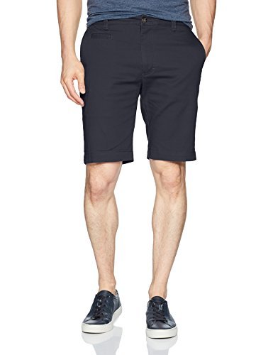 Louis Raphael Men's Slim Fit Flat Front Super Twill Stretch Cotton Short, Aviator Navy, 38W