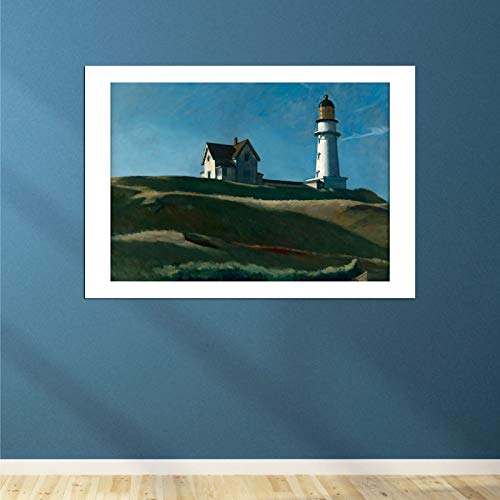 Lighthouse Hill d'Edward Hopper : sublimez votre bureau avec cette impression encadrée - 4