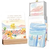 BIROYAL 55 Affirmationskarten für Erwachsene mit Holzaufsteller, Klassisch ...