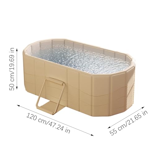 Bañera plegable duradera de gran capacidad con aislamiento premium 3