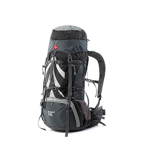 Naturehike 登山リュック 軽量バッグ 75L大容量 14Kg耐荷重 圧力分散 引き裂き防止 防水 通気 調節可能ランバーパット ナイロン製 防水袋 登山 防災 避難 アウトドア 自転車 キャンプ用品 バッグパック ハイキングリュック リュックサック (灰色)