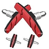 AGPTEK V-Brake Bremsbeläg, 2 Paar 70mm Symmetrisch, Kompatibel mit Shimano, Tektro, Avid, Cane Creek, Clarks, Contec, Promax, Sram, XLC, geeignet für Mountainbike und Fahrrad mit V-Bremssystem